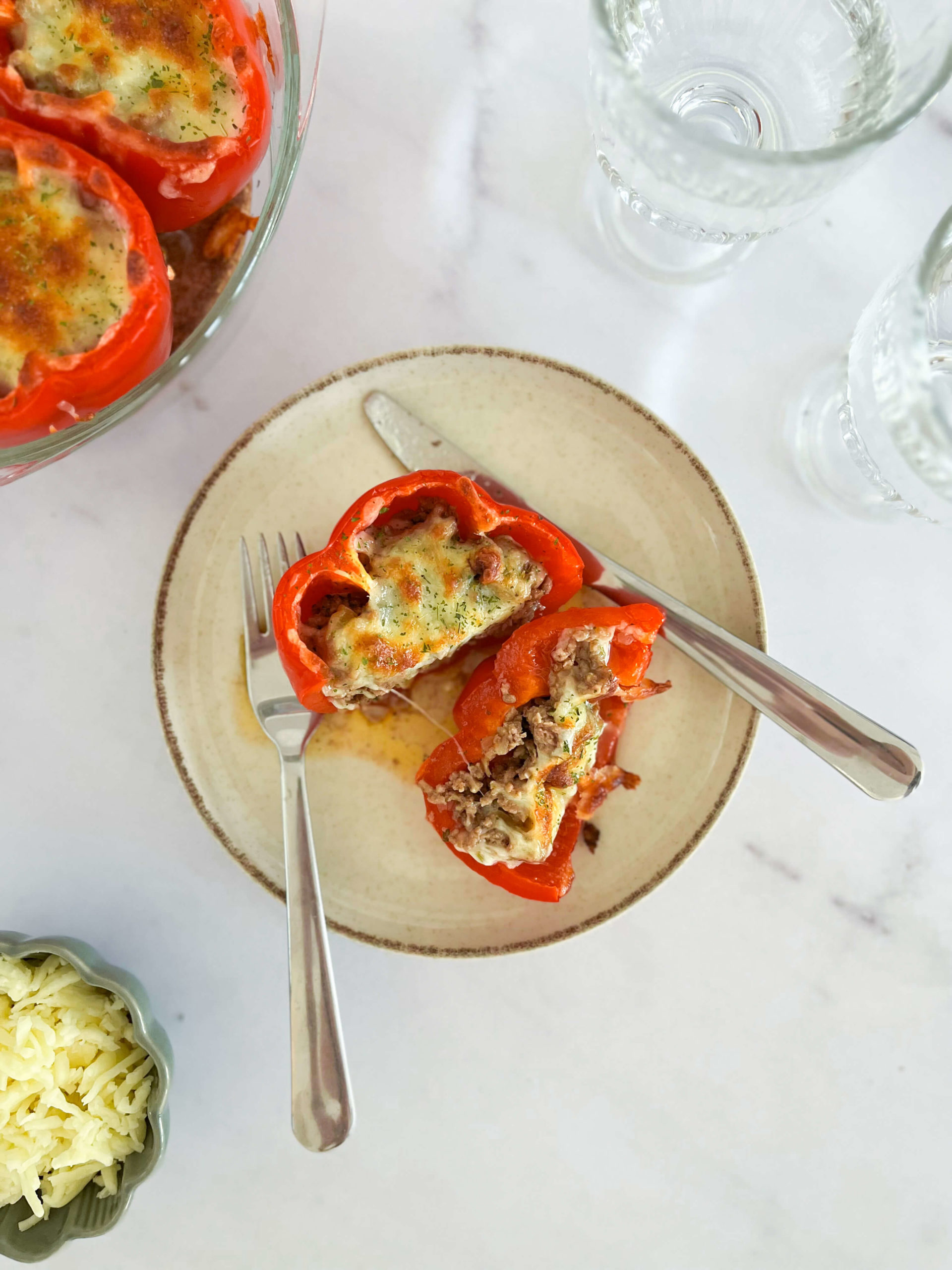 Keto punjena paprika Pidžama mama