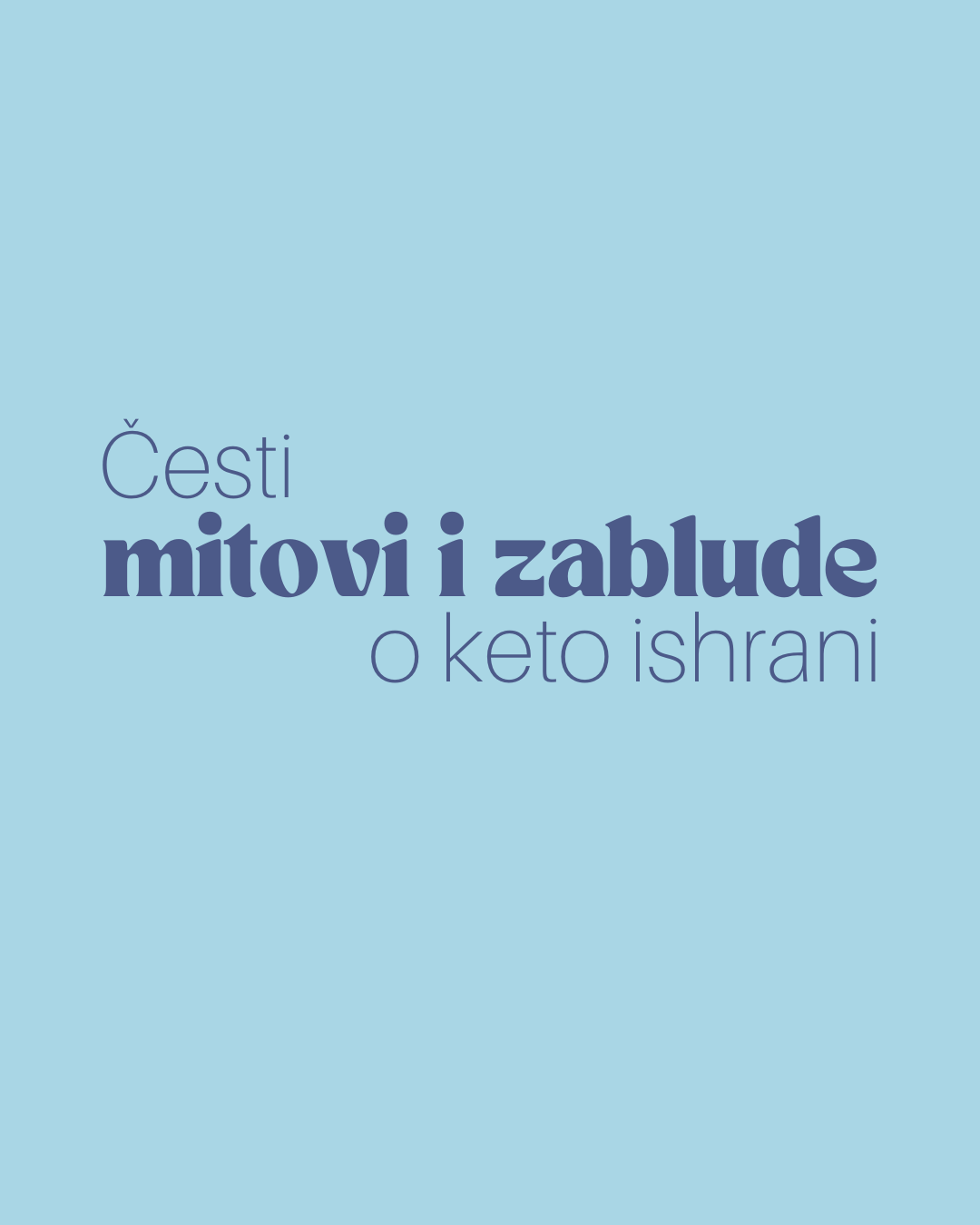 mitovi o keto ishrani